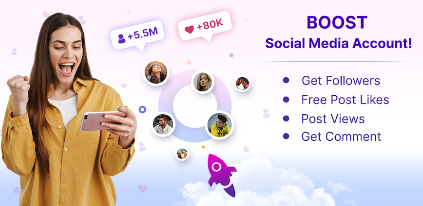 Background 🔥✨ Follower Plus, Likes & Views – التطبيق اللي بيكشف سر تفاعل حساباتك!👑📱 