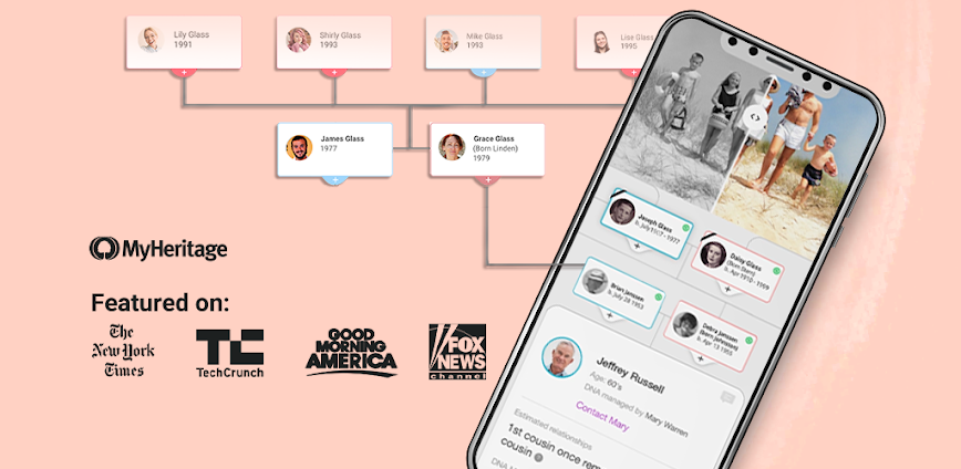 Background MyHeritage: شجرة العائلة & DNA 