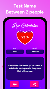 مراجعة تطبيق Love Calculator by Name